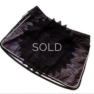 Athleta Patterned Running/Tennis Skort Skirt 8